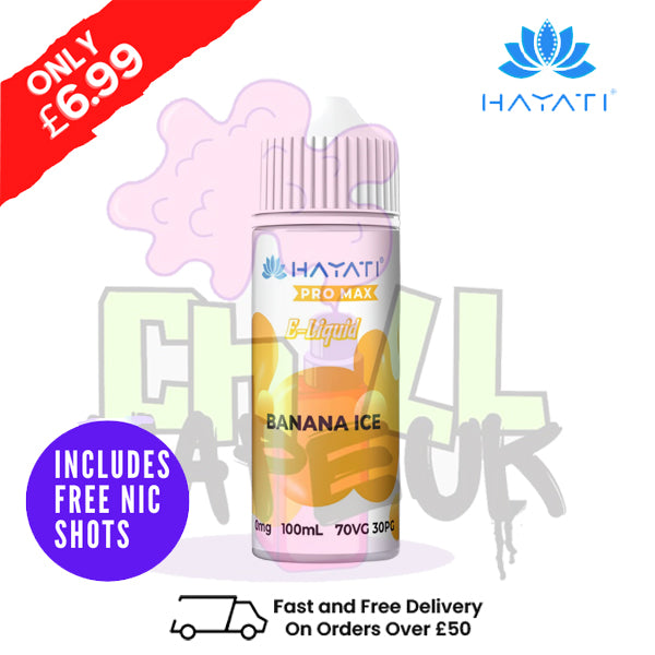 Banana ICE Hayati Pro Max Shortfill Juice 100ML Eliquid