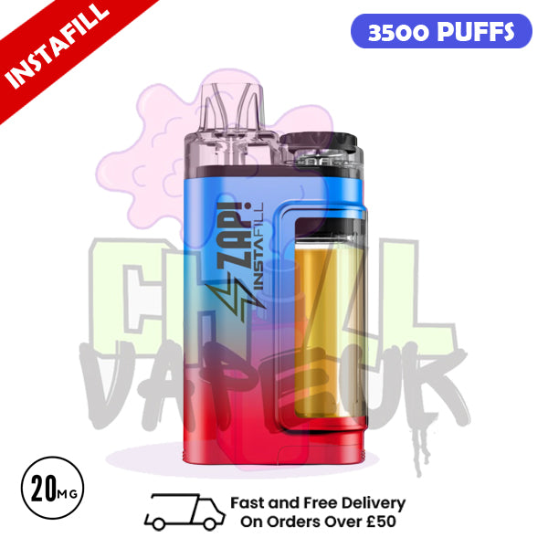 Zap Instafill Bar 3500 Puff Strawberry Watermelon Bubblegum