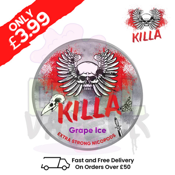 Grape ICE Killa Nicotine Pouches NicoPod Nic Pouch (16.5mg)