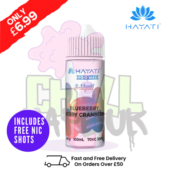 Blueberry Cherry Cranberry Hayati Pro Max Shortfill Juice 100ML Eliquid
