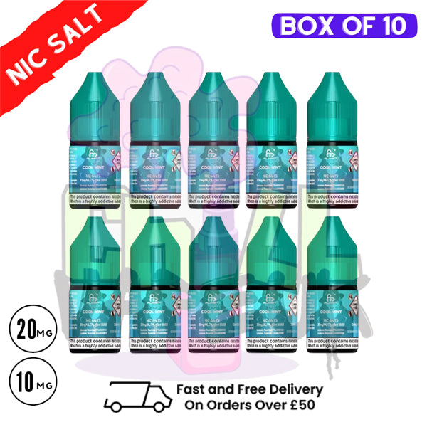 Cool Mint RandM Tornado 7000 Nic Salt BOX OF 10