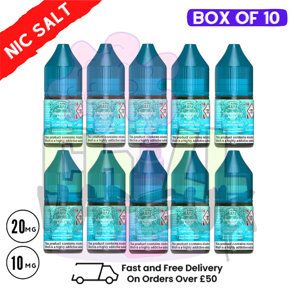 Strawberry Donut RandM Tornado 7000 Nic Salt BOX OF 10
