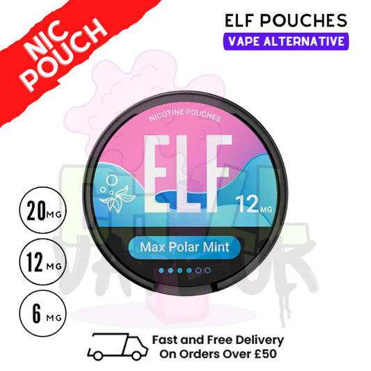 Max Polar Mint Elf Nicotine Pouches By Elf Bar