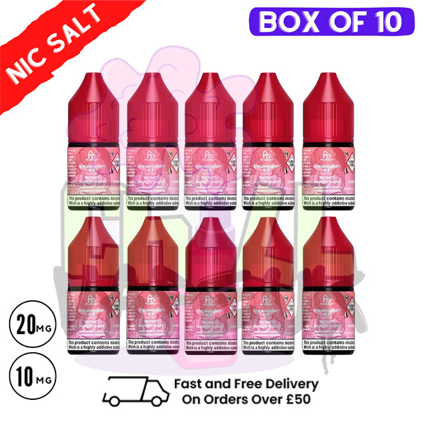 Strawberry Ice RandM Tornado 7000 Nic Salt BOX OF 10