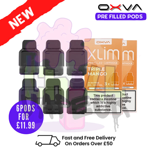 Triple Mango Oxva Xlim Flavoured Pre-filled Pod Cartridges - £1.69