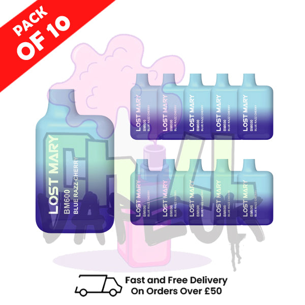 Blueberry - Lost Mary 600 Puff Bars Pack Of 10 BM600 Disposable