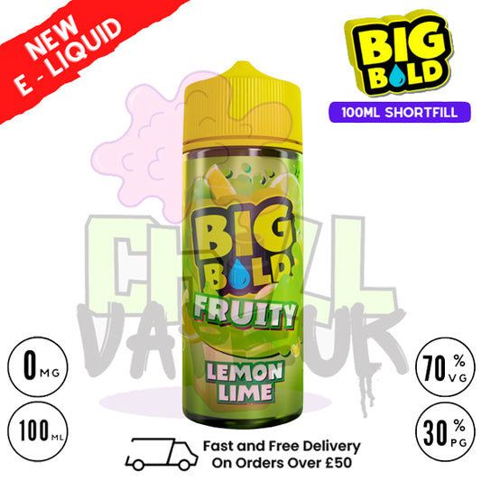 Lemon Lime Big Bold Vape Juice 100ml | £9.50 + Nicshots