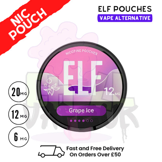 Grape ICE Elf Nicotine Pouches By Elf Bar