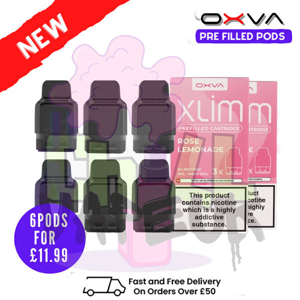 Rose Lemonade Oxva Xlim Flavoured Pre-filled Pod Cartridges - £1.69