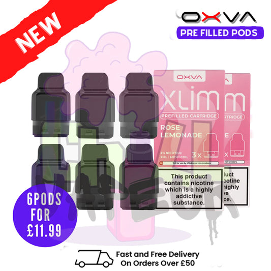 Rose Lemonade Oxva Xlim Flavoured Pre-filled Pod Cartridges - £1.69