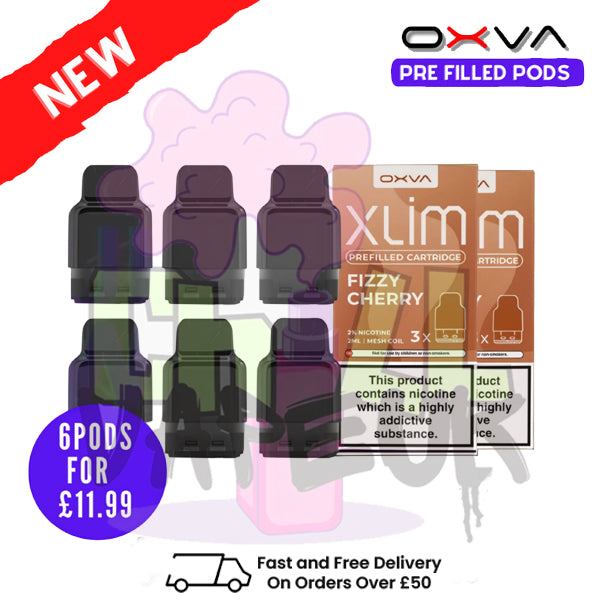 Fizzy Cherry Oxva Xlim Flavoured Pre-filled Pod Cartridges - £1.69