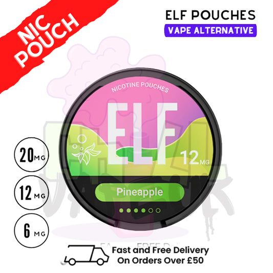 Pineapple Elf Nicotine Pouches By Elf Bar