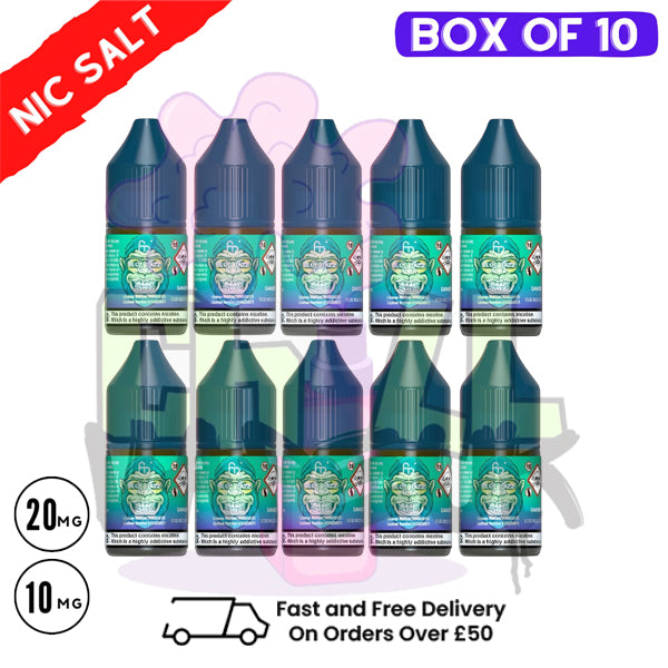 Blue Razz Cherry RandM Tornado 7000 Nic Salt BOX OF 10