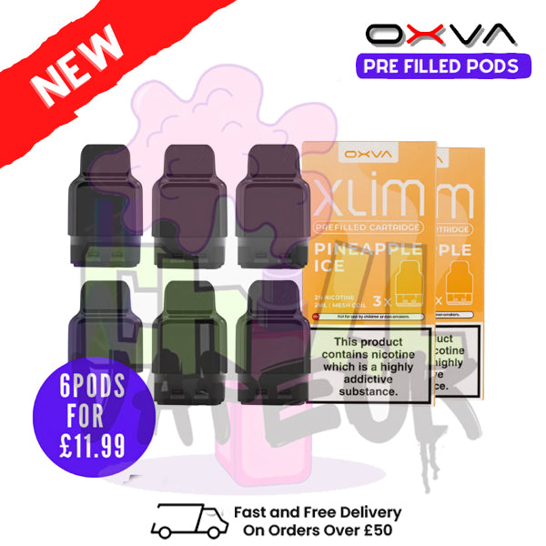 Pineapple Ice Oxva Xlim Flavoured Pre-filled Pod Cartridges - £1.69