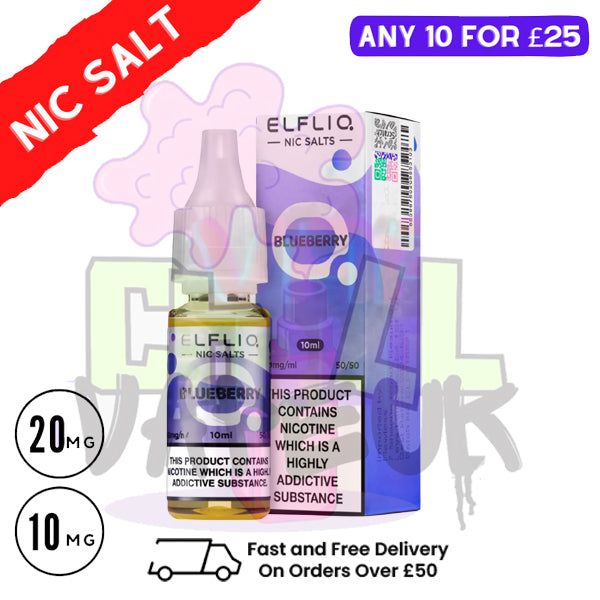 ElfLiq 'Blueberry' Nic Salt 10ML eLiquid