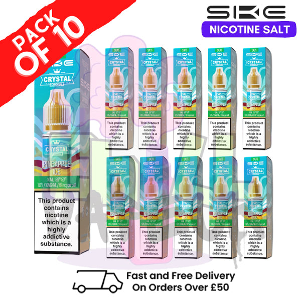 Pineapple ICE Crystal SKE Nic Salt Box / Pack Of 10