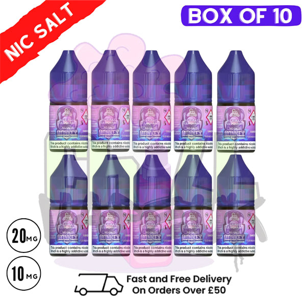 Blue Razz Lemonade RandM Tornado 7000 Nic Salt BOX OF 10