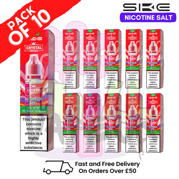 Watermelon ICE Crystal SKE Nic Salt Box / Pack Of 10