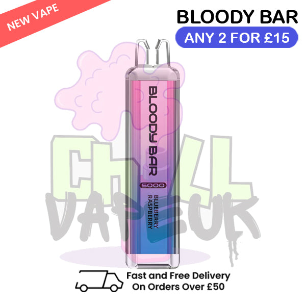 Blueberry Raspberry Bloody Bar 5000 Puffs Disposable