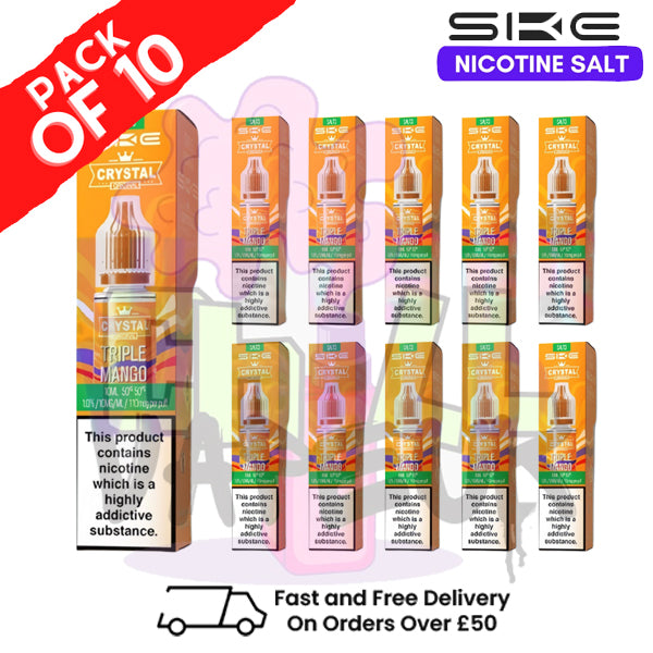 Triple Mango Crystal SKE Nic Salt Box / Pack Of 10