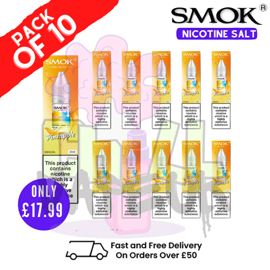 Pineapple Smok Nic Salt E Liquid BOX OF 10