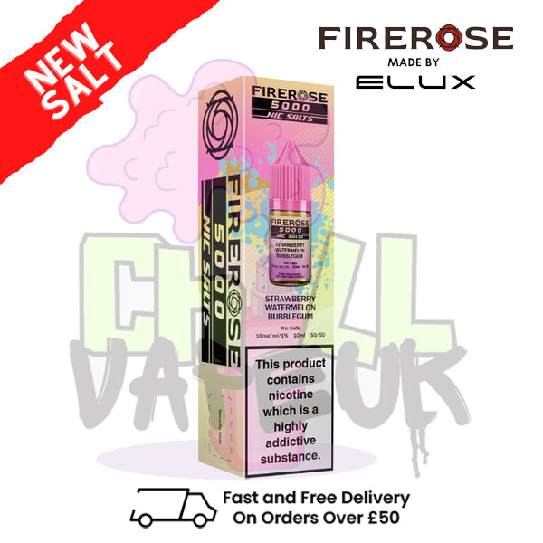 Strawberry Watermelon Bubblegum Firerose 5000 Nic Salt