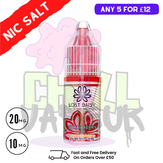 Strawberry ICE LOST Daisy Nic Salt 10ML eLiquid