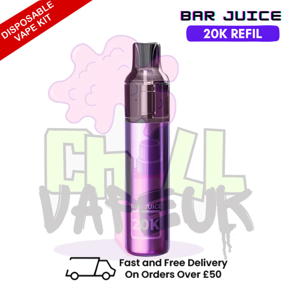 Purple Bar Juice 20K Puff Refil Disposable Kit + FREE Eliquid