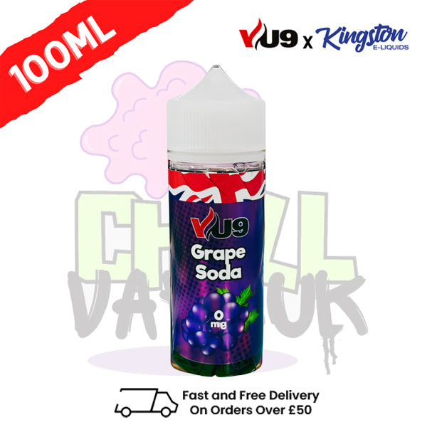 Grape Soda Shortfill Juice 100ML Eliquid - VU9 x Kingston