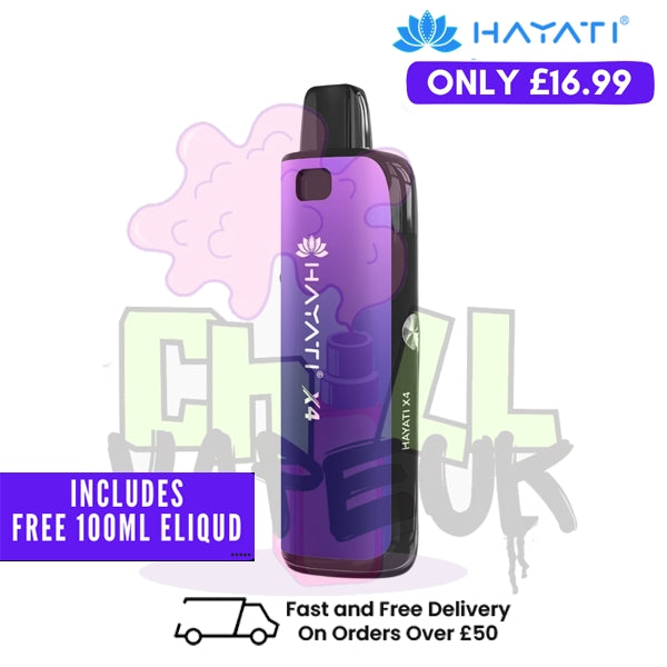 Misty Purple Hayati X4 Refillable Pod Vape Kit