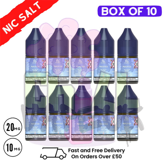 Peach Ice RandM Tornado 7000 Nic Salt BOX OF 10