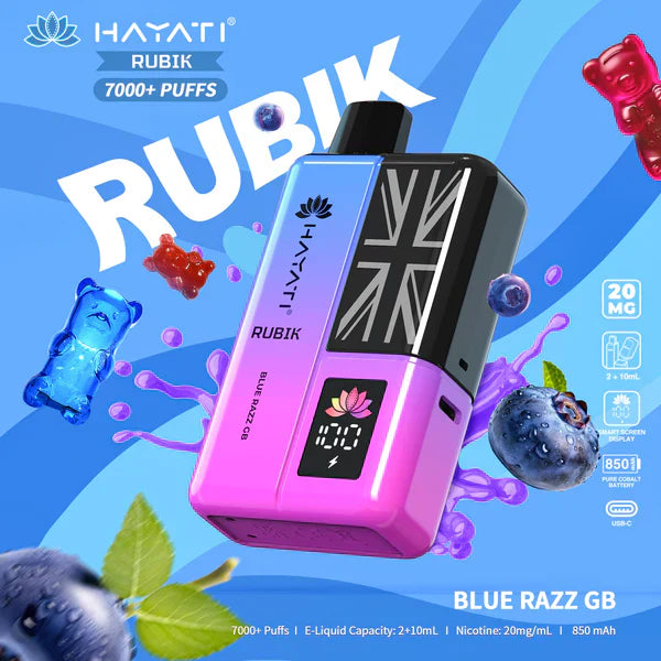 Hayati Rubik 7000 Puffs Replaceable Vape Kit - Chill Vape UK