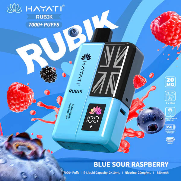 Hayati Rubik 7000 Puffs Replaceable Vape Kit - Chill Vape UK