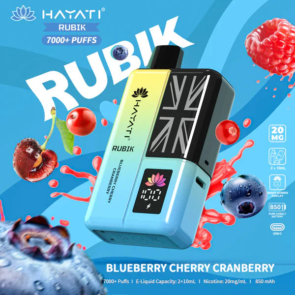 Hayati Rubik 7000 Puffs Replaceable Vape Kit - Chill Vape UK