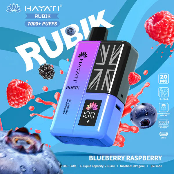 Hayati Rubik 7000 Puffs Replaceable Vape Kit - Chill Vape UK