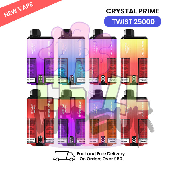 Crystal Prime 25K Puff AURA BAR Kit
