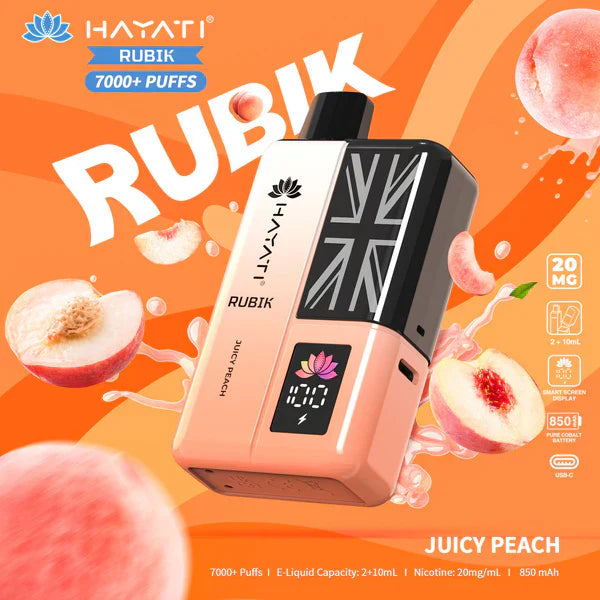 Hayati Rubik 7000 Puffs Replaceable Vape Kit - Chill Vape UK