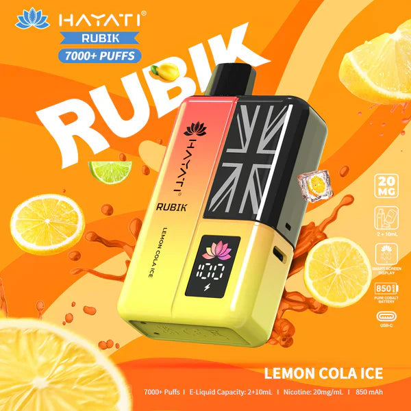 Hayati Rubik 7000 Puffs Replaceable Vape Kit - Chill Vape UK