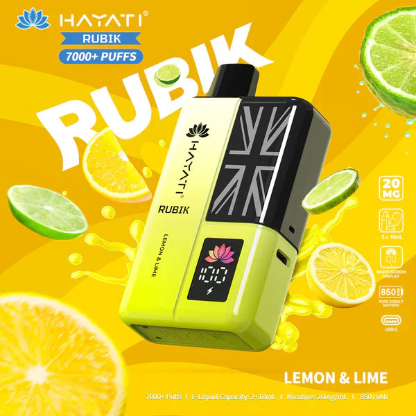 Hayati Rubik 7000 Puffs Replaceable Vape Kit - Chill Vape UK