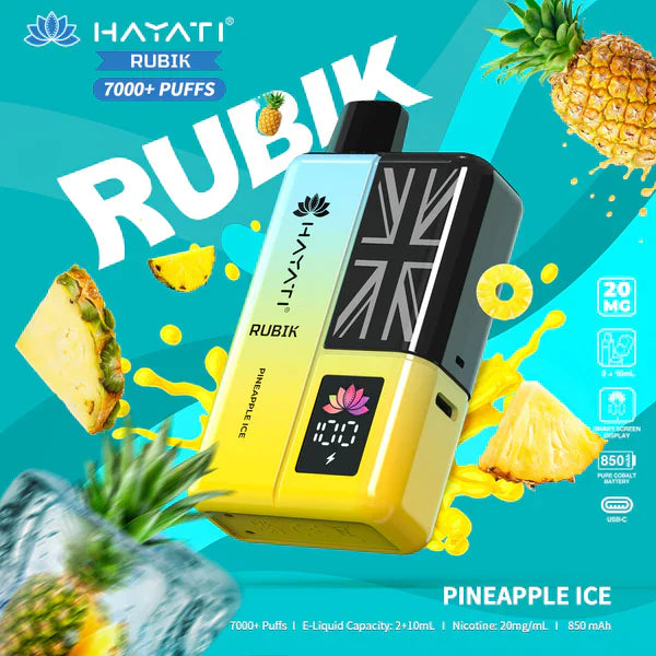Hayati Rubik 7000 Puffs Replaceable Vape Kit - Chill Vape UK
