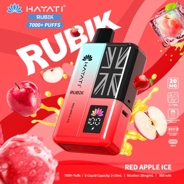 Hayati Rubik 7000 Puffs Replaceable Vape Kit - Chill Vape UK