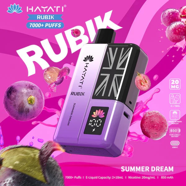 Hayati Rubik 7000 Puffs Replaceable Vape Kit - Chill Vape UK
