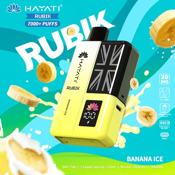 Hayati Rubik 7000 Puffs Replaceable Vape Kit - Chill Vape UK