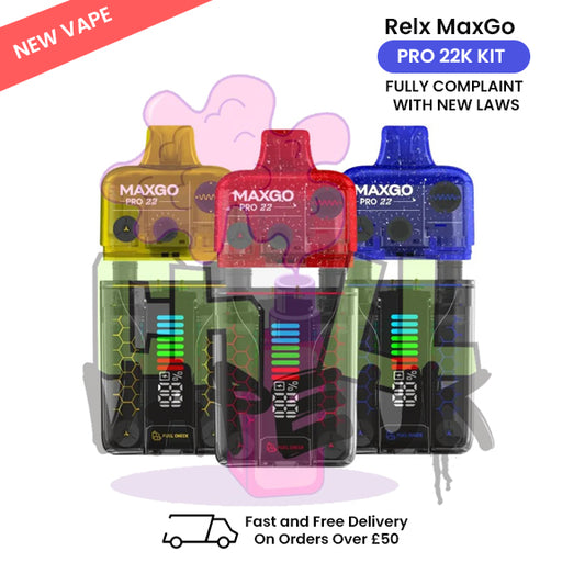 RELX MAXGO PRO 22K PRE-FILLED DISPOSABLE VAPE KIT