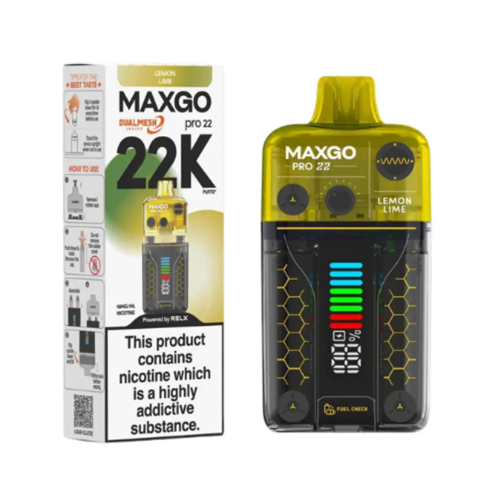 RELX MAXGO PRO 22K PRE-FILLED DISPOSABLE VAPE KIT