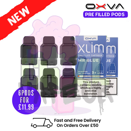 Mr Blue Oxva Xlim Flavoured Pre-filled Pod Cartridges - £1.69