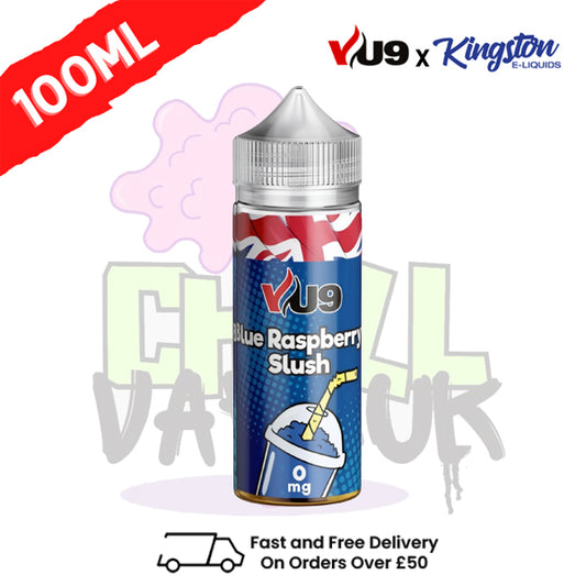 Blue Razz Slush Shortfill Juice 100ML Eliquid - VU9 x Kingston