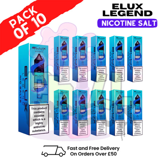 Mr Blue Elux Legend Nic Salt BOX OF 10