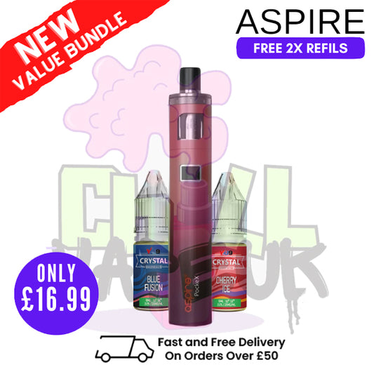 Aspire Pockex Red Gradient AIO Vape Pen Starter Kit | Cheapest