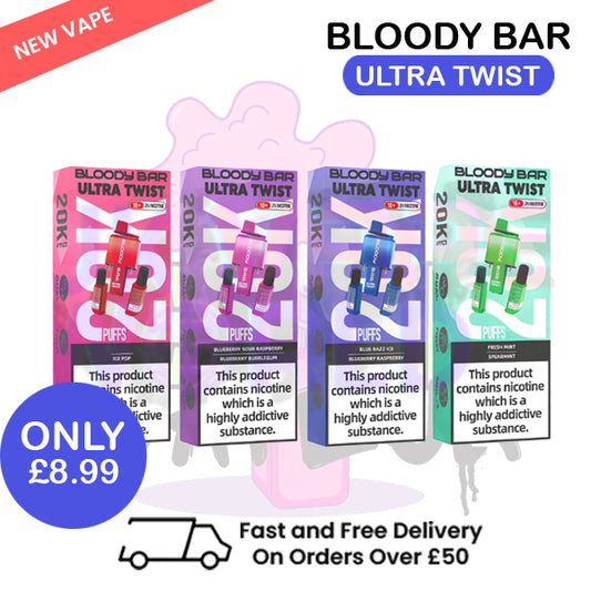 Bloody Bar 20K Puff Ultra Twist Disposable Bar | Only £8.99